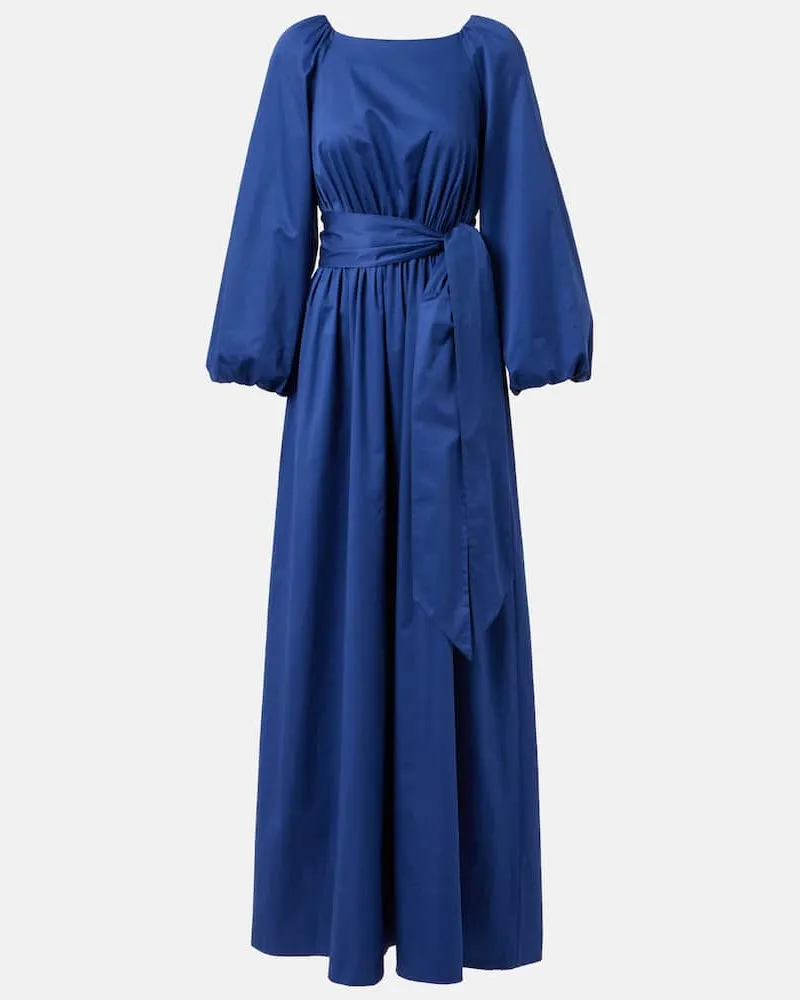 Joseph Maxikleid aus Baumwollsatin Blau