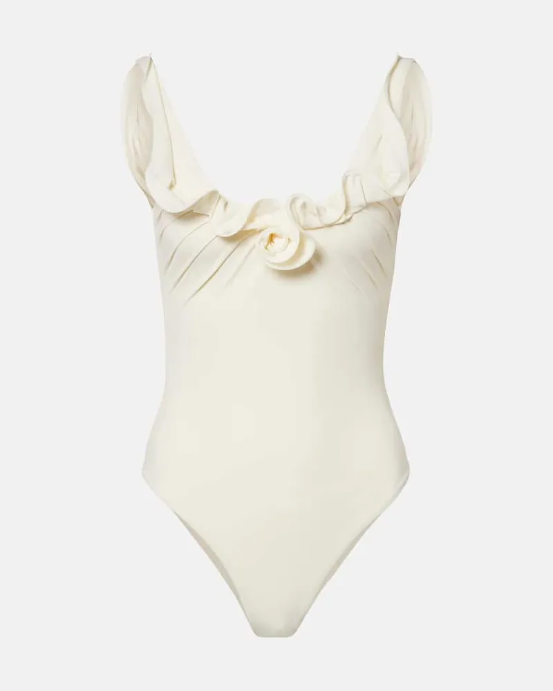 Magda Butrym Badeanzug Weiß