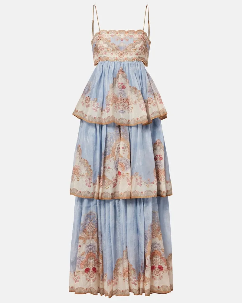 Zimmermann Maxikleid Daylight Blau