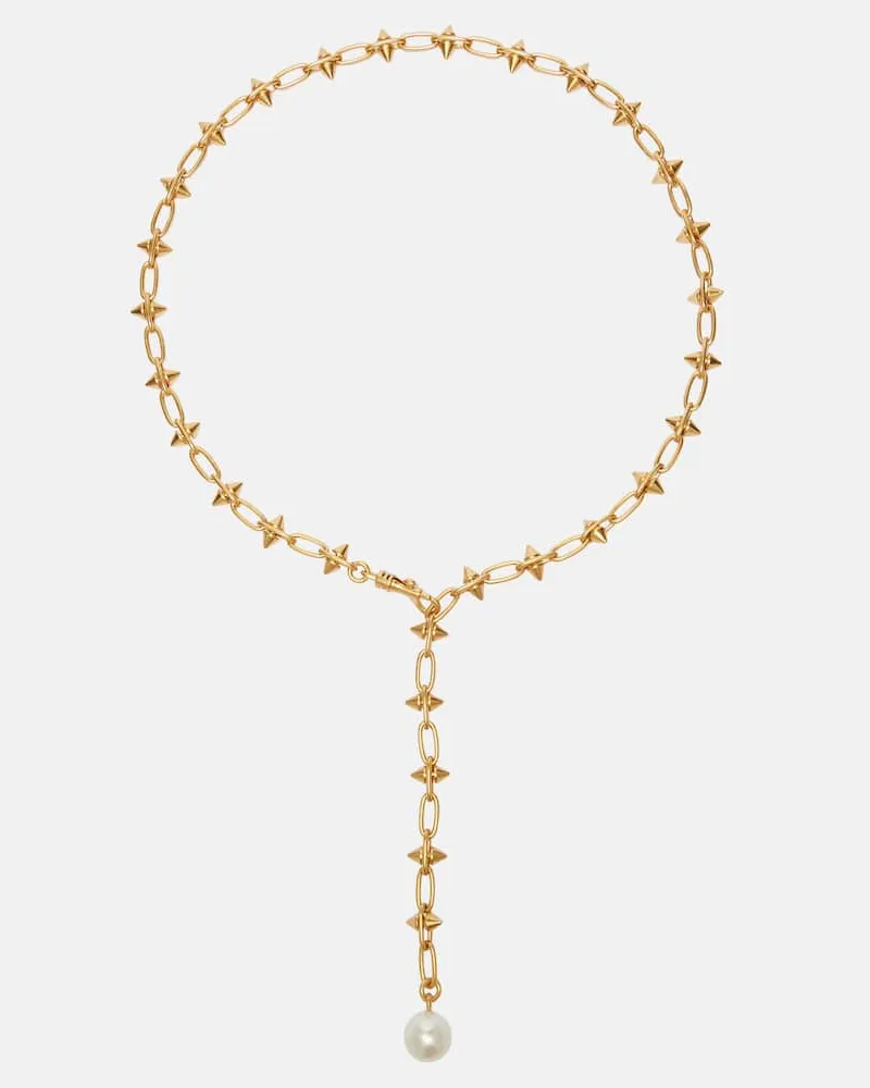 Emilio Pucci Halskette mit Zierperle Gold