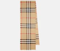 Schal Burberry Check aus Wolle und Seide