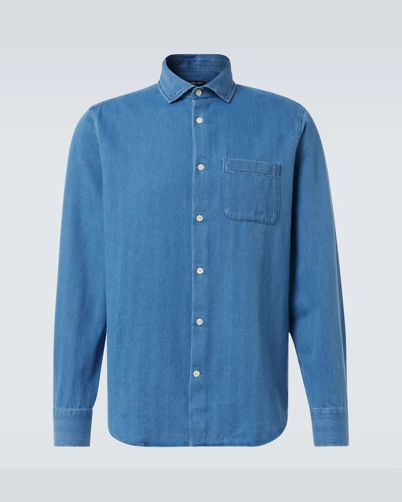 Frescobol Carioca Jeanshemd Emilio Blau