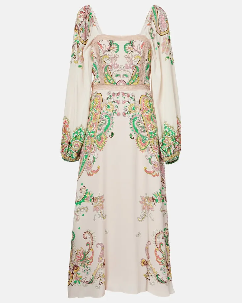 Etro Bedrucktes Midikleid Multicolor