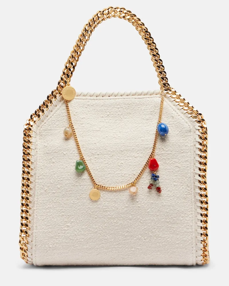 Stella McCartney Verzierte Henkeltasche Falabella Mini Weiß