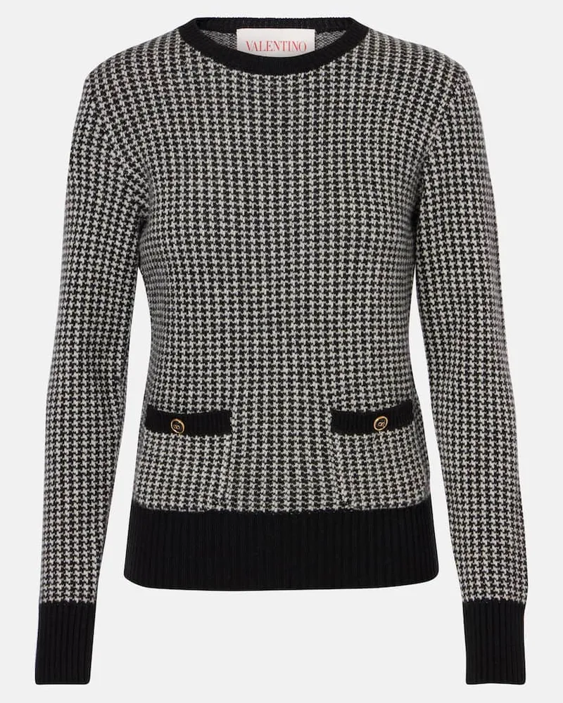 Valentino Garavani Pullover aus Schurwolle Schwarz