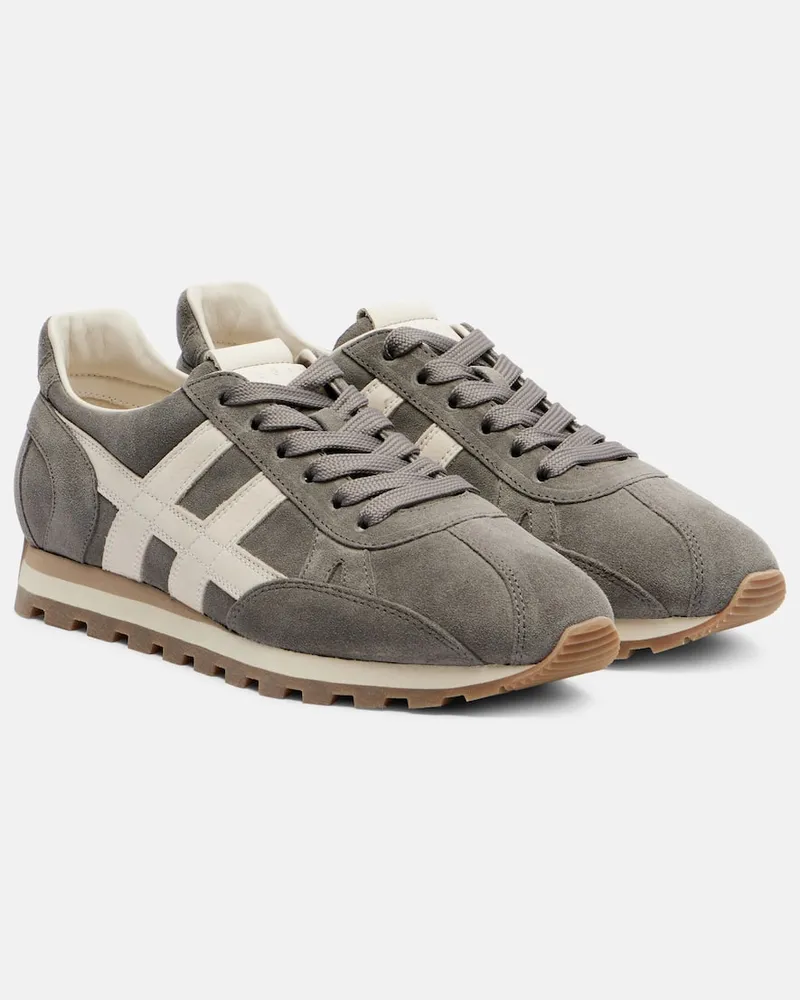 Hogan Sneakers 86er aus Veloursleder Grau