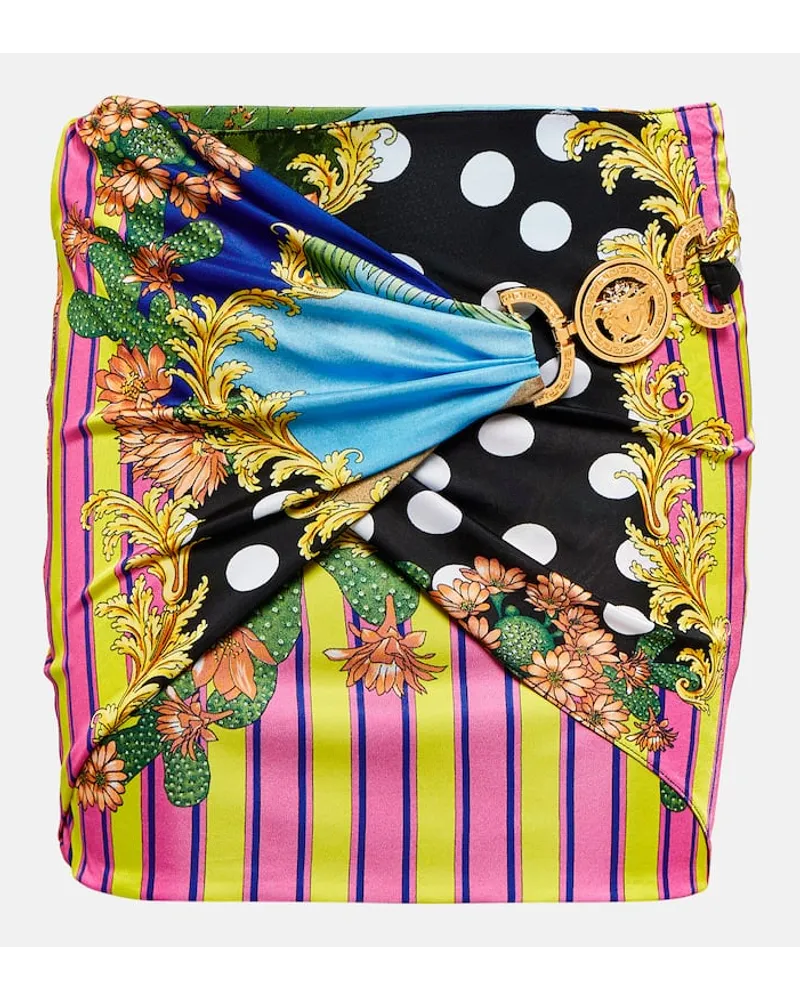 Versace Minirock Medusa Palm Springs Multicolor