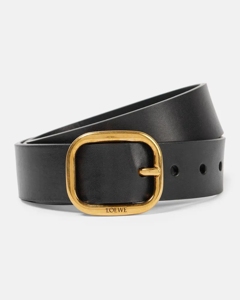 Loewe Gürtel aus Leder Schwarz