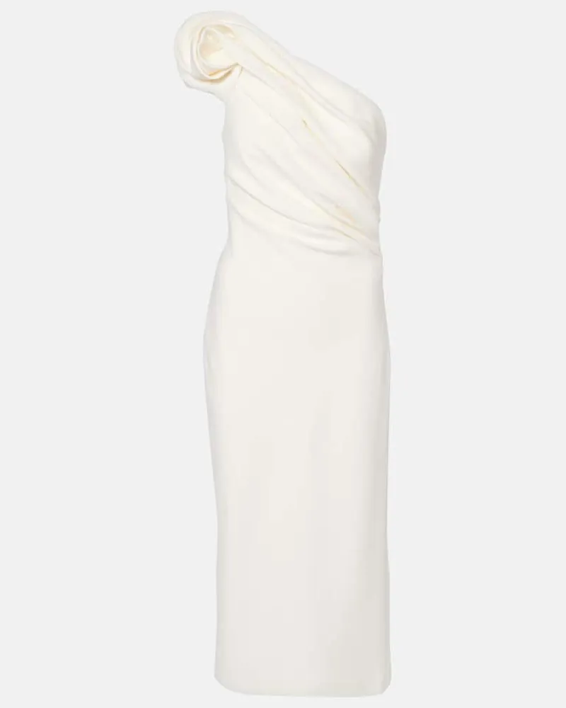 Safiyaa Cocktailkleid Granalle aus Crêpe Weiß