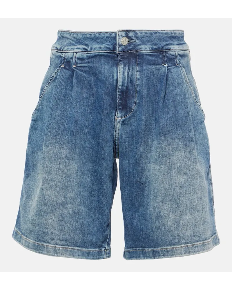 Adriano Goldschmied High-Rise Jeansshorts Blau