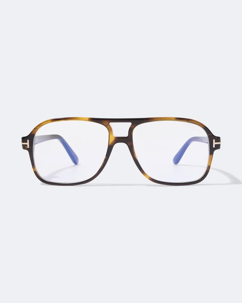 Tom Ford Aviator-Brille Braun