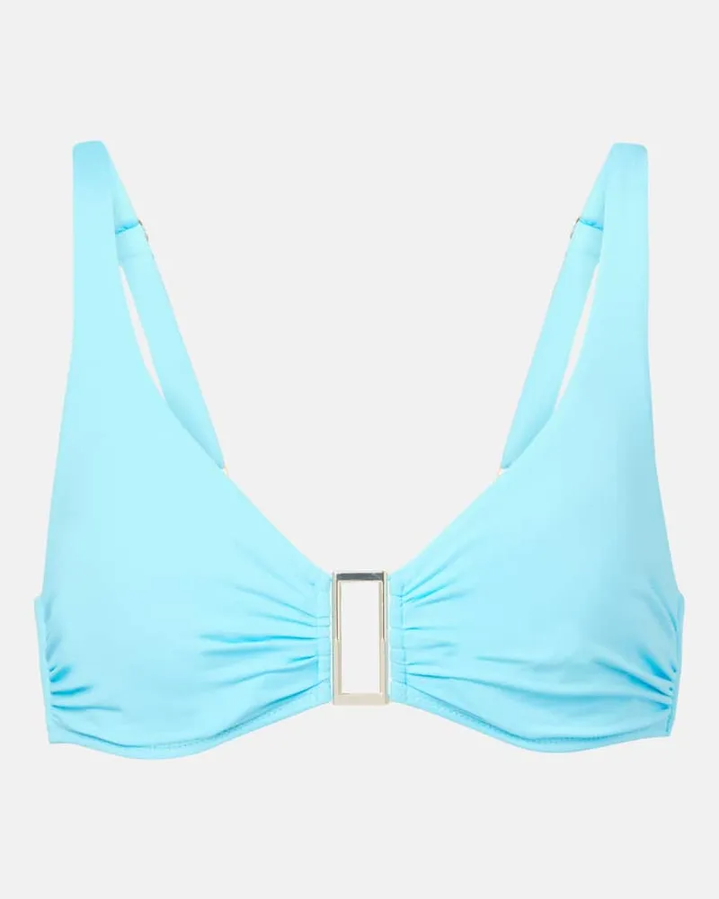 Melissa Odabash Verziertes Bikini-Oberteil Bel Air Blau