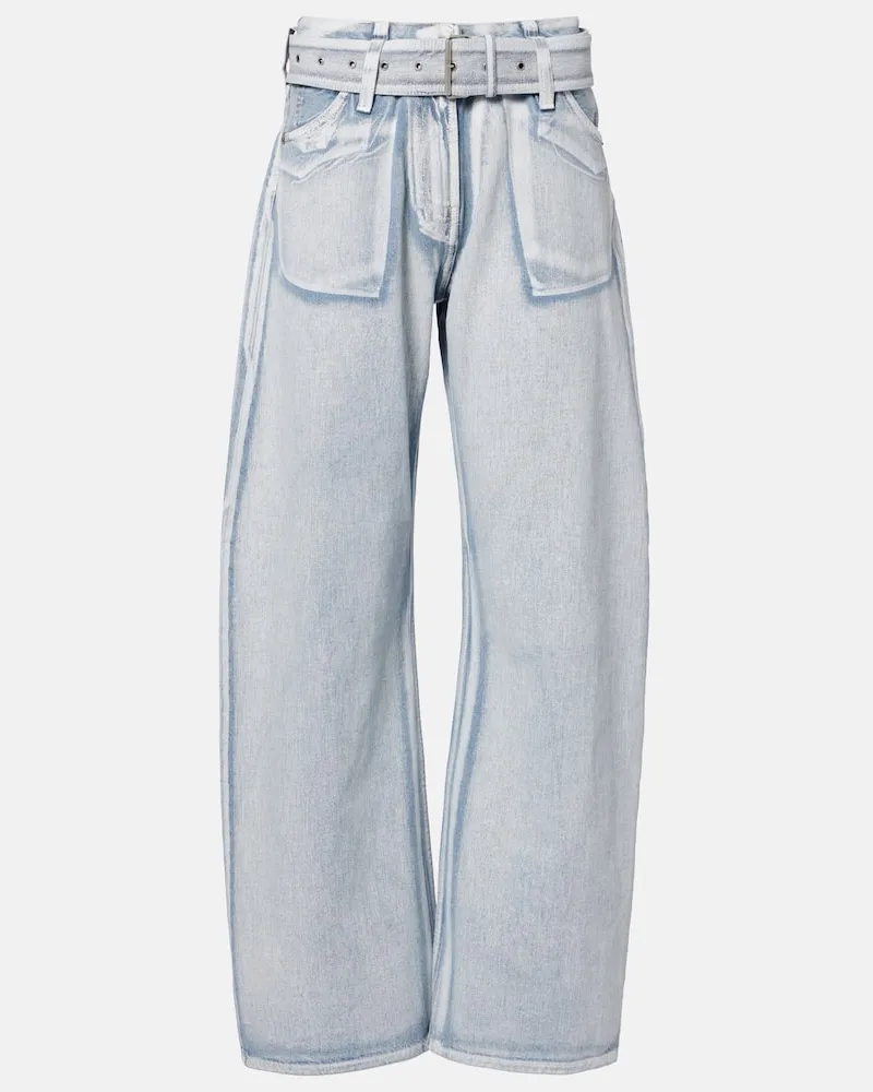 Acne Studios Wide-Leg Jeans Page Blau