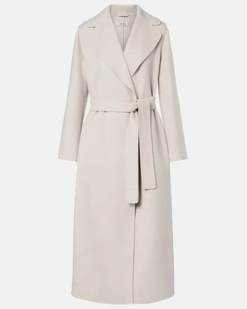 Max Mara Mantel Poldo aus Wolle Neutral