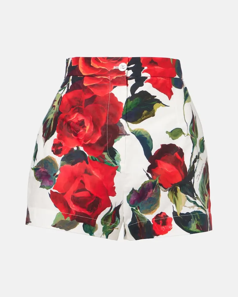 Dolce & Gabbana Shorts aus Baumwolle Multicolor