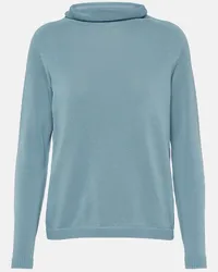 Max Mara Pullover Re aus Baumwolle Blau