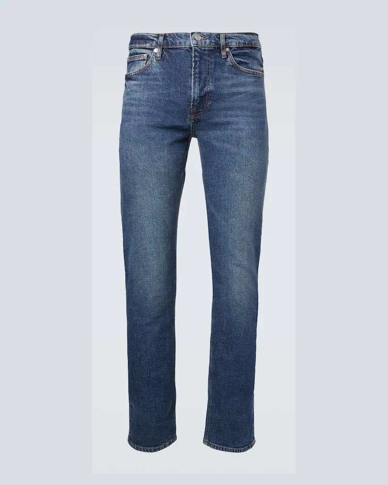 Frame Denim Straight Jeans Modern Blau