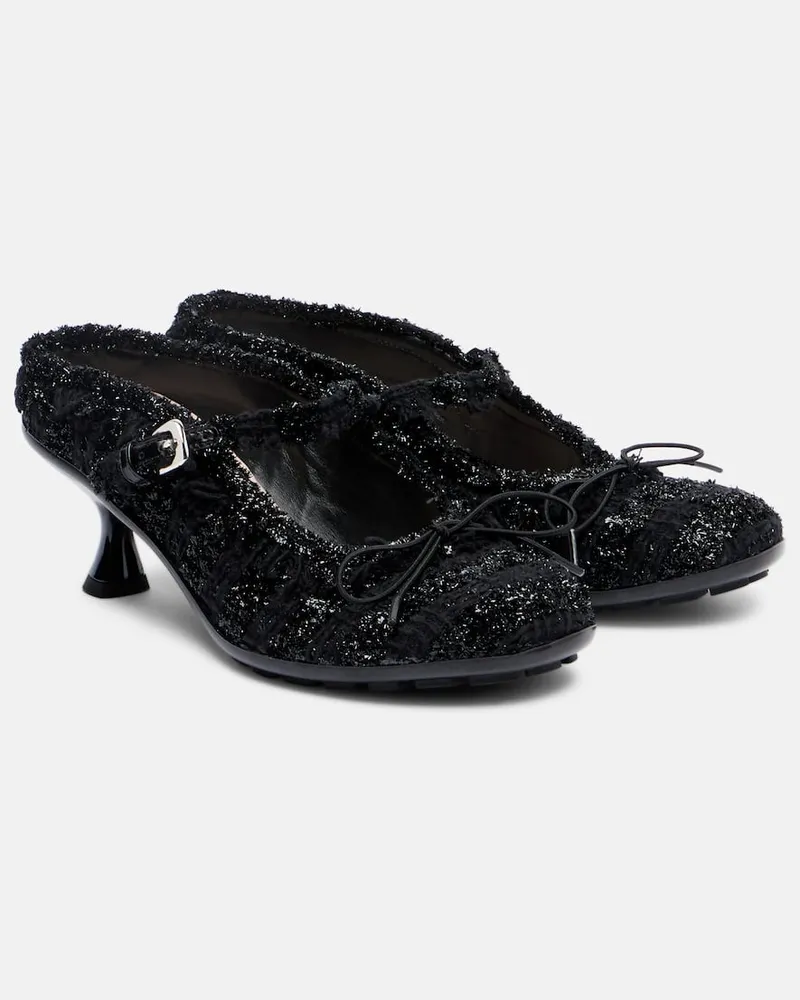Simone Rocha Mules Grip aus Canvas Schwarz