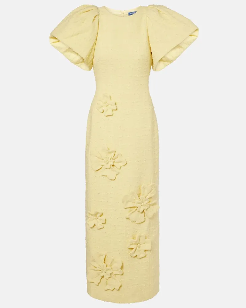 LEO LIN Maxikleid Lucinda aus Tweed Gelb