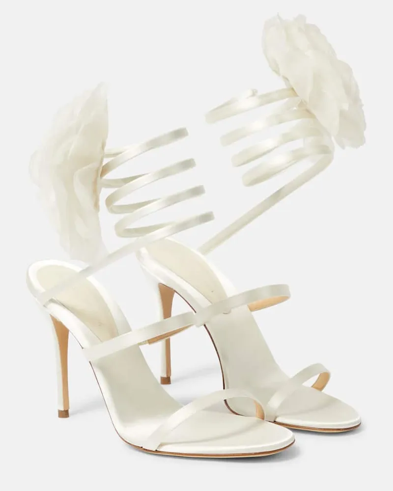 Magda Butrym Verzierte Sandalen Weiß