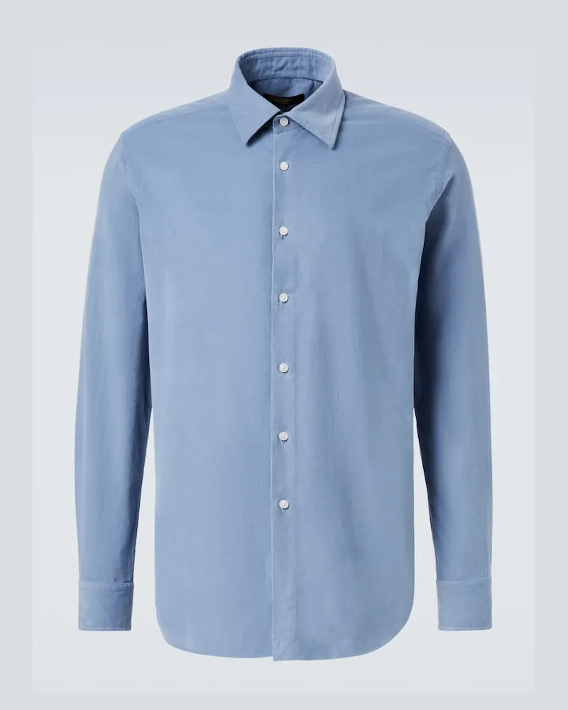 Slowear Hemd aus Baumwolle Blau