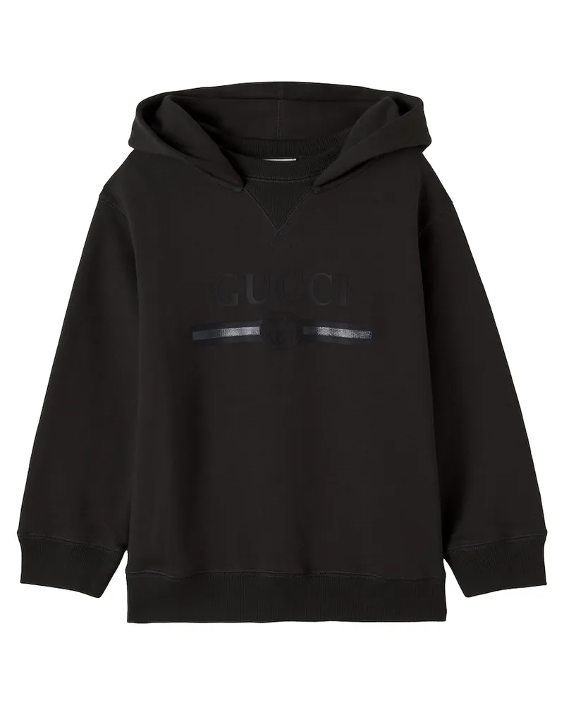 Gucci Sweatshirt aus Baumwoll-Jersey Schwarz