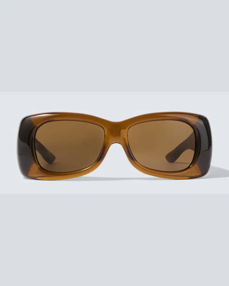 Saint Laurent Oversize-Sonnenbrille SL 901 Howl Braun
