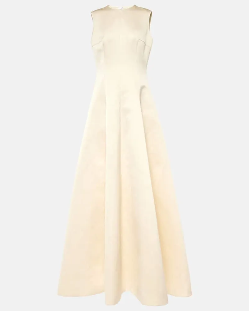 EMILIA WICKSTEAD Bridal Robe Mairi aus Crêpe Weiß