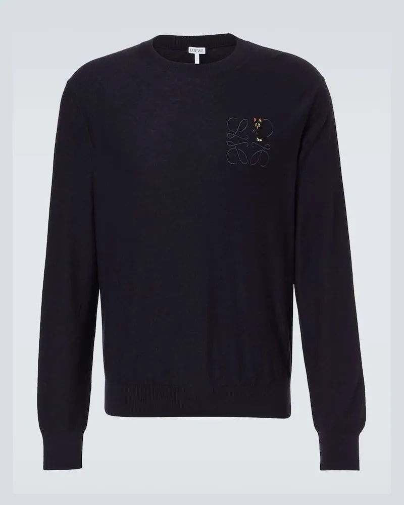 Loewe X Louis Wain Pullover Anagram Blau