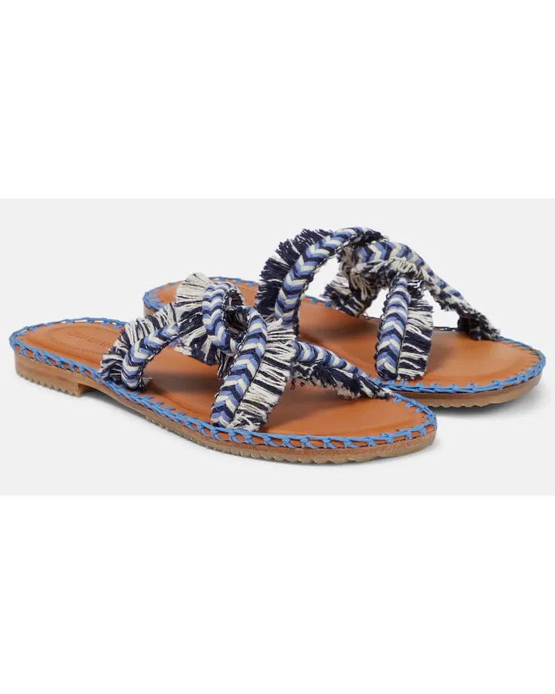 Zimmermann Sandalen Braided Strap Blau