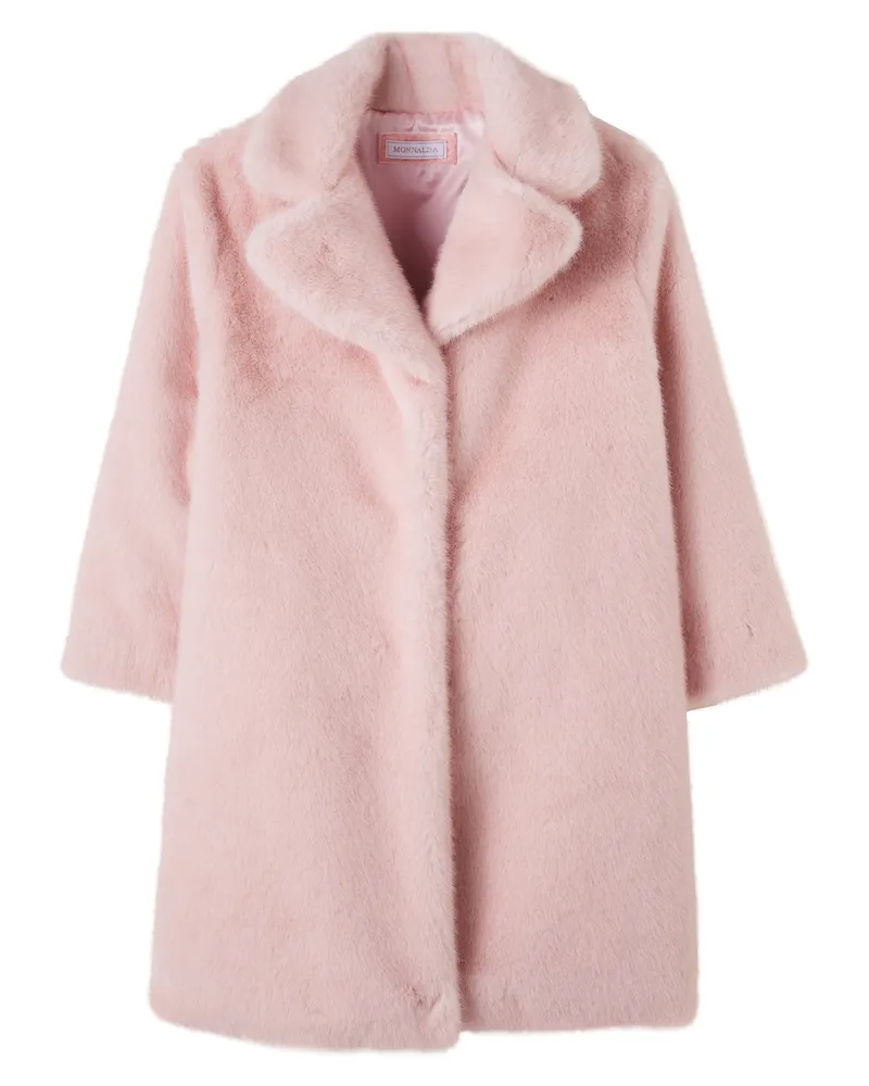 Monnalisa Mantel aus Teddyfleece Rosa
