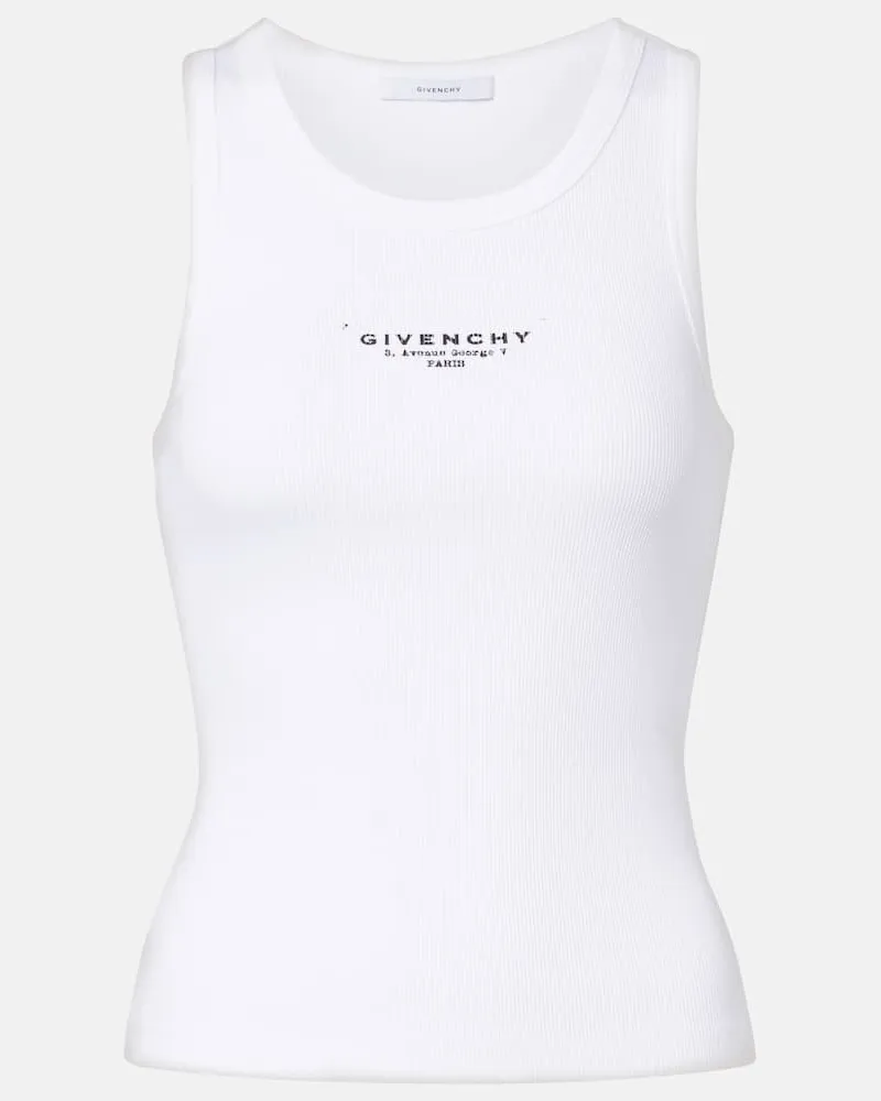 Givenchy Top Givenchy Stamp aus Baumwolle Weiß