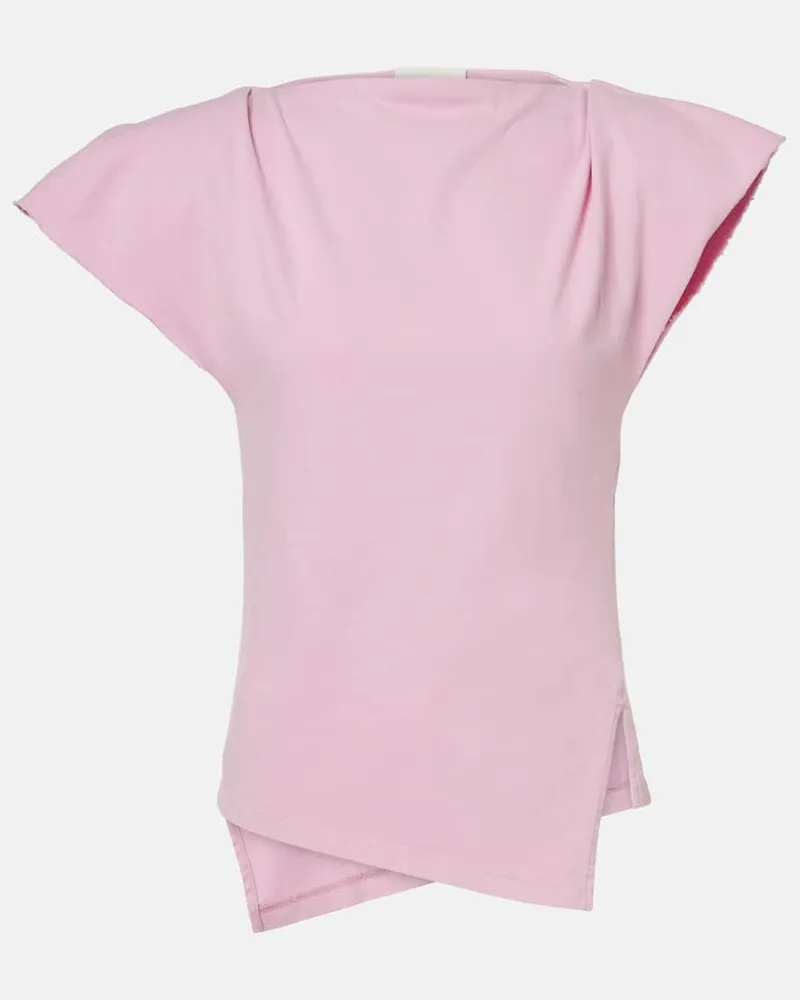 Isabel Marant Top Sebani aus Baumwoll-Jersey Rosa