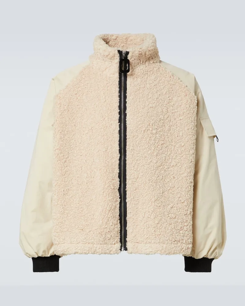J.W.Anderson Jacke mit Teddyfleece Beige