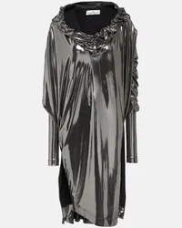 Vivienne Westwood Midikleid aus Lame Silber