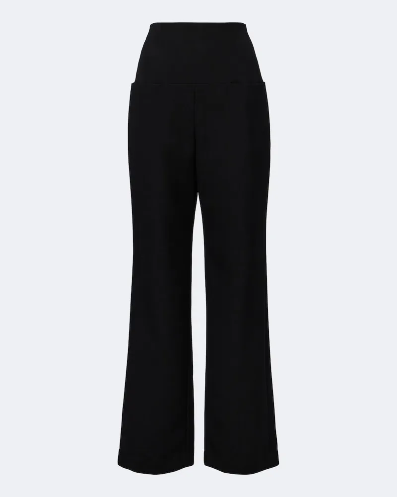 Alaïa Alaïa Gerade Hose aus Wolle Schwarz