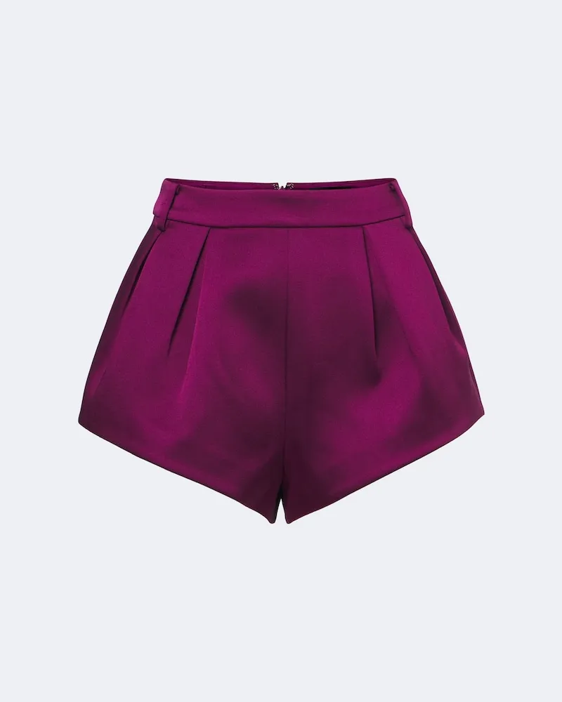 Retrofête Retrofête Shorts Colton aus Satin Violett