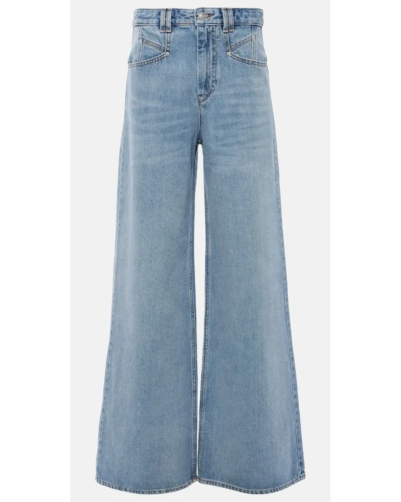 Isabel Marant Wide-Leg Jeans Lemony Blau