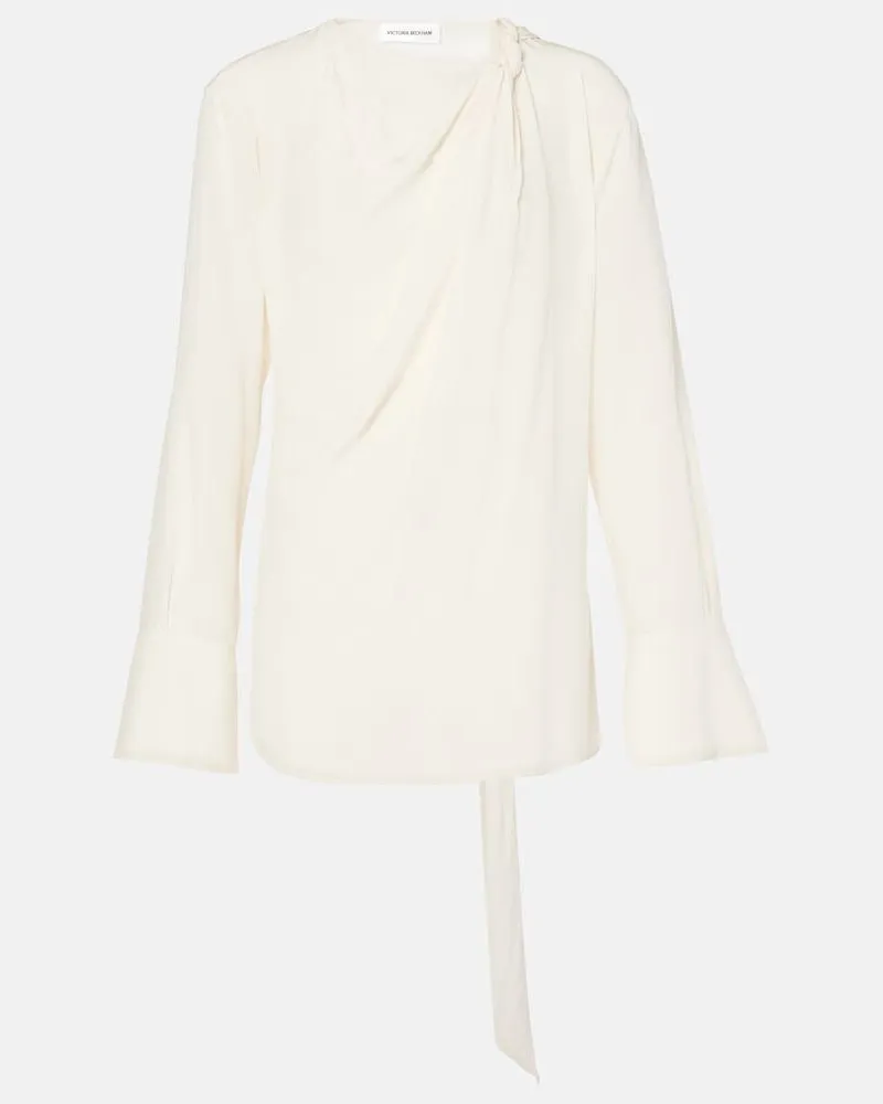 Victoria Beckham Top aus Seide Weiã