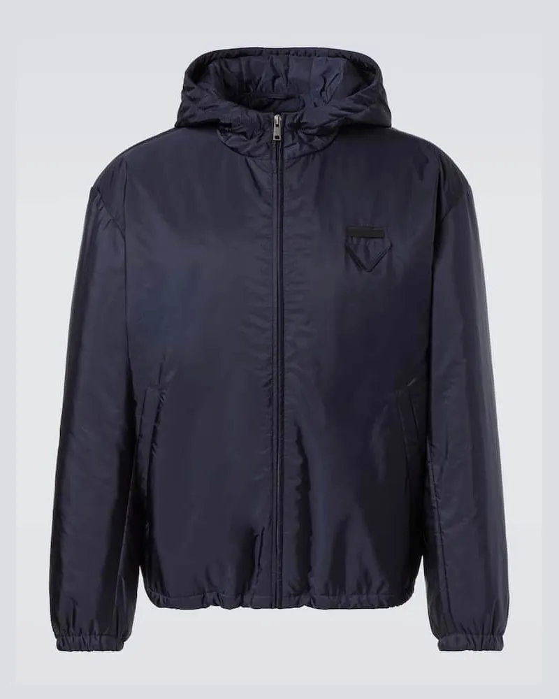 Prada Jacke aus Re-Nylon Blau