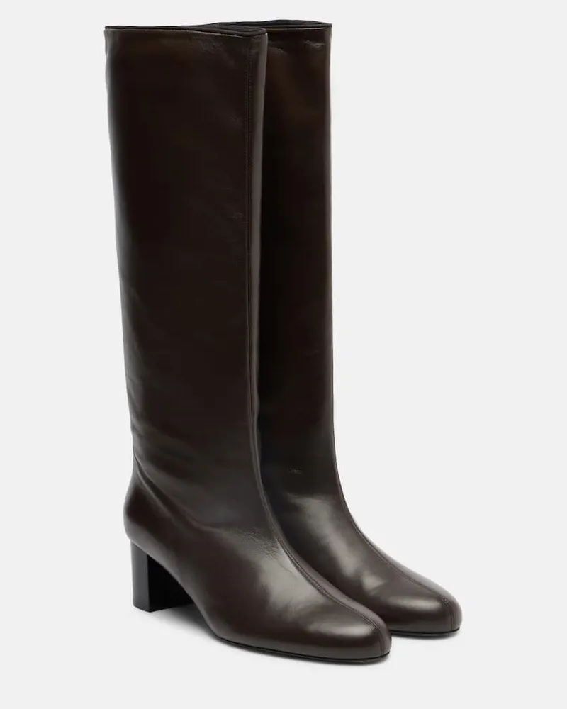 Totême Stiefel Downtown aus Leder Braun