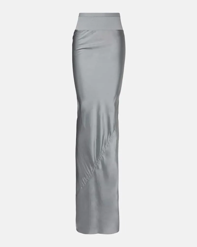 Rick Owens Maxirock Coda aus Satin Blau