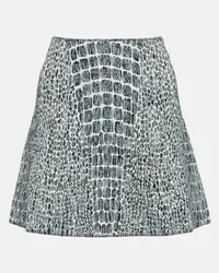 Alaïa Alaia Minirock aus Jacquard Blau