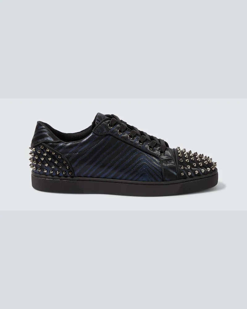 Christian Louboutin Verzierte Sneakers Seavaste Schwarz