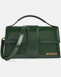 Jacquemus Schultertasche Le Grand Bambino aus Leder Gruen