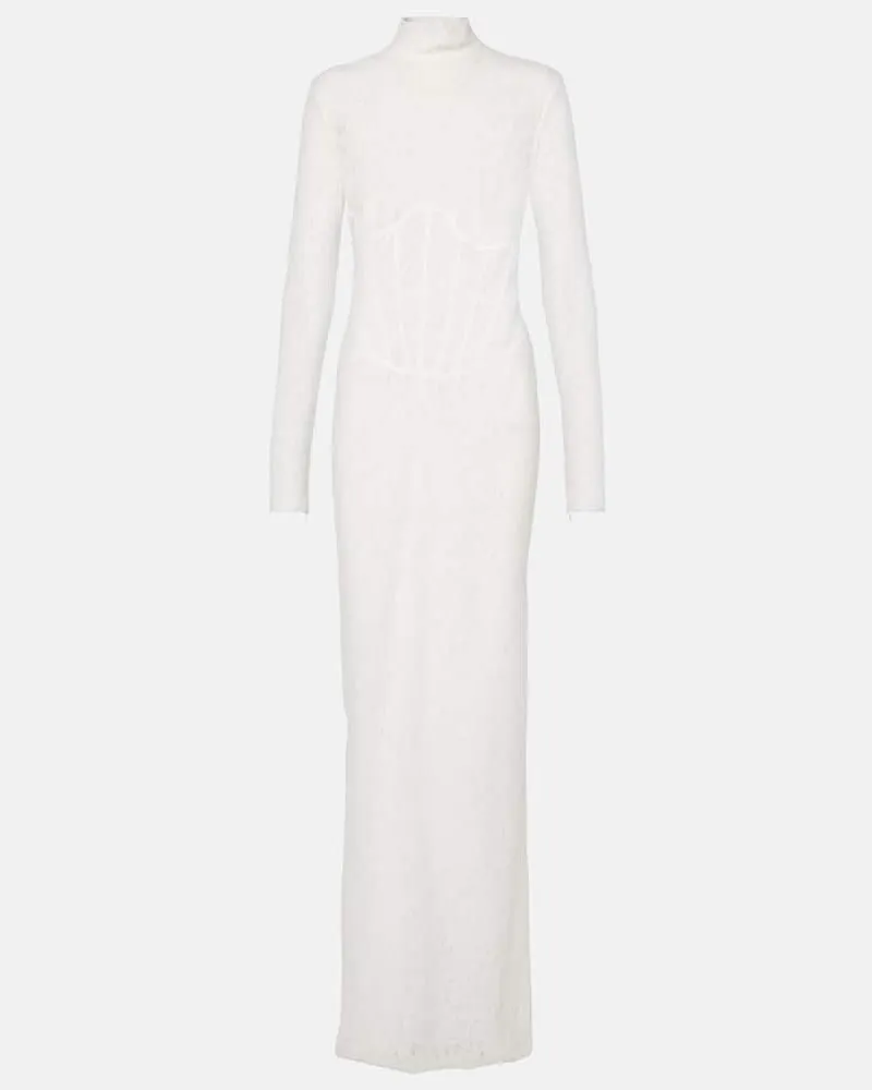 The New Arrivals Ilkyaz Ozel Robe Isadora aus Spitze Weiß
