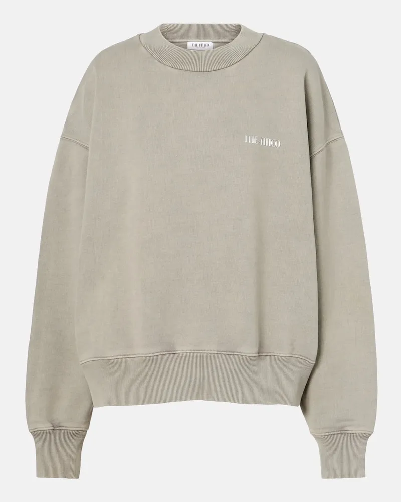 ATTICO Sweatshirt aus Baumwoll-Jersey Grau