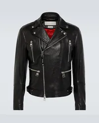 Alexander McQueen Bikerjacke aus Leder Schwarz