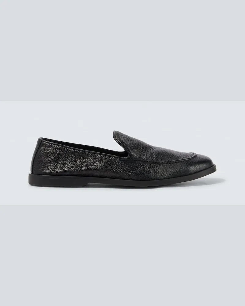 George Cleverley Slip-Ons Cornwall aus Leder Schwarz