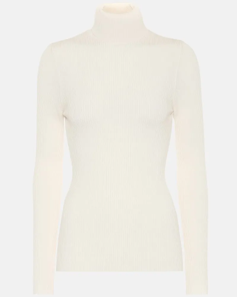Wolford Rollkragenpullover aus Wolle Weiã